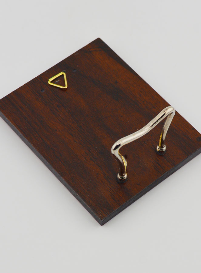 Icono Bizantino Santa Rita de Cascia Pintado a Mano - 8 cm (pic 4)