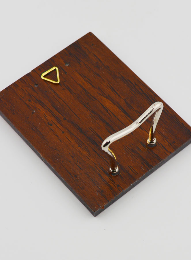 Icono Bizantino Sagrado Corazón de Jesús Pintado a Mano - 8 cm (pic 4)