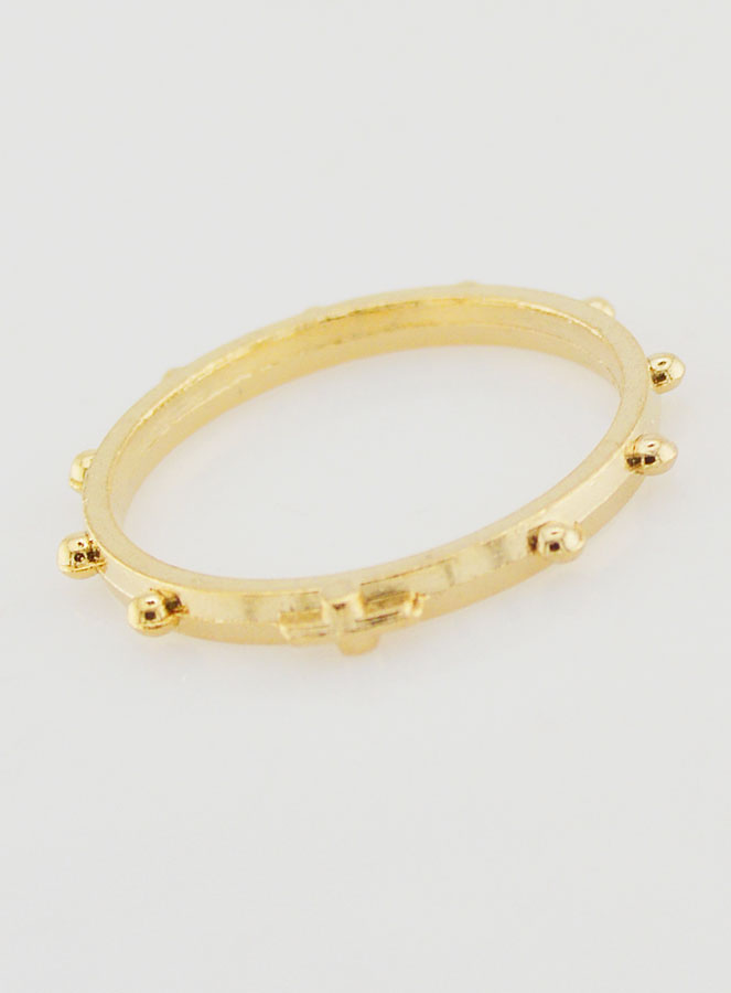 Anillo Religioso Decena Dorado - Talla 64 (pic 3)