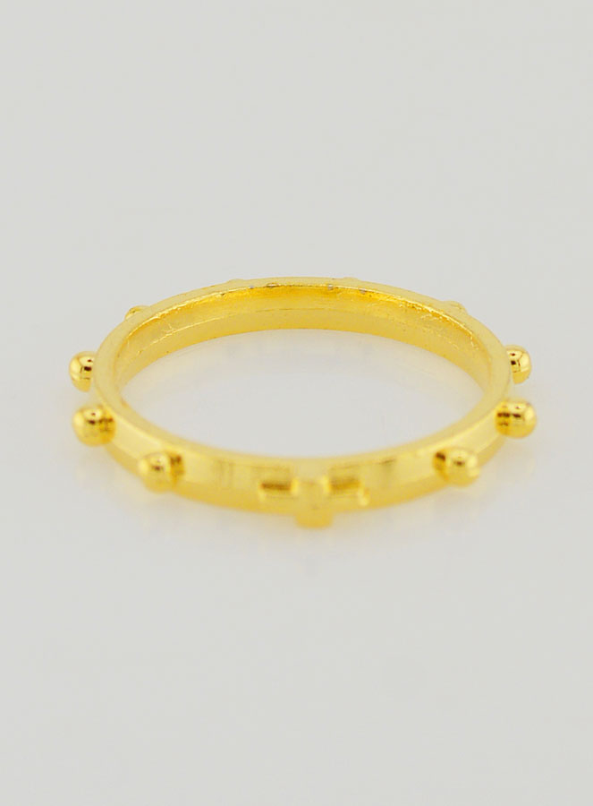 Anillo Religioso Decena Dorado - Talla 57 (pic 4)