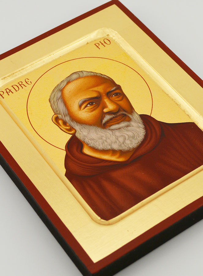 Ícone Bizantino Santo Padre Pio – 18 cm (pic 3)