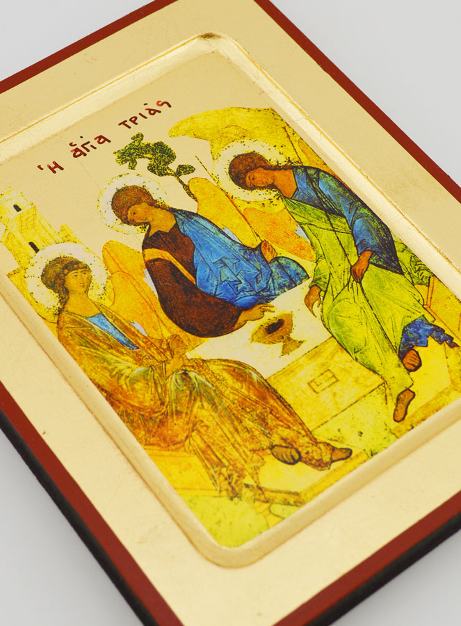 Icono Bizantino Santa Trinidad de Roublev - 17 cm (pic 3)