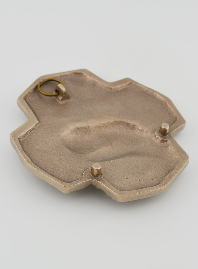 Cruz em Bronze Branco - Batismo - 10 cm (pic 4)