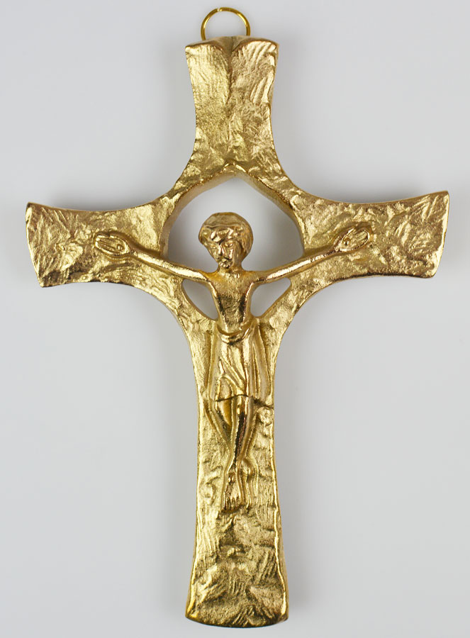 Crucifijo en Bronce Artesanal - 19 cm (pic 1)