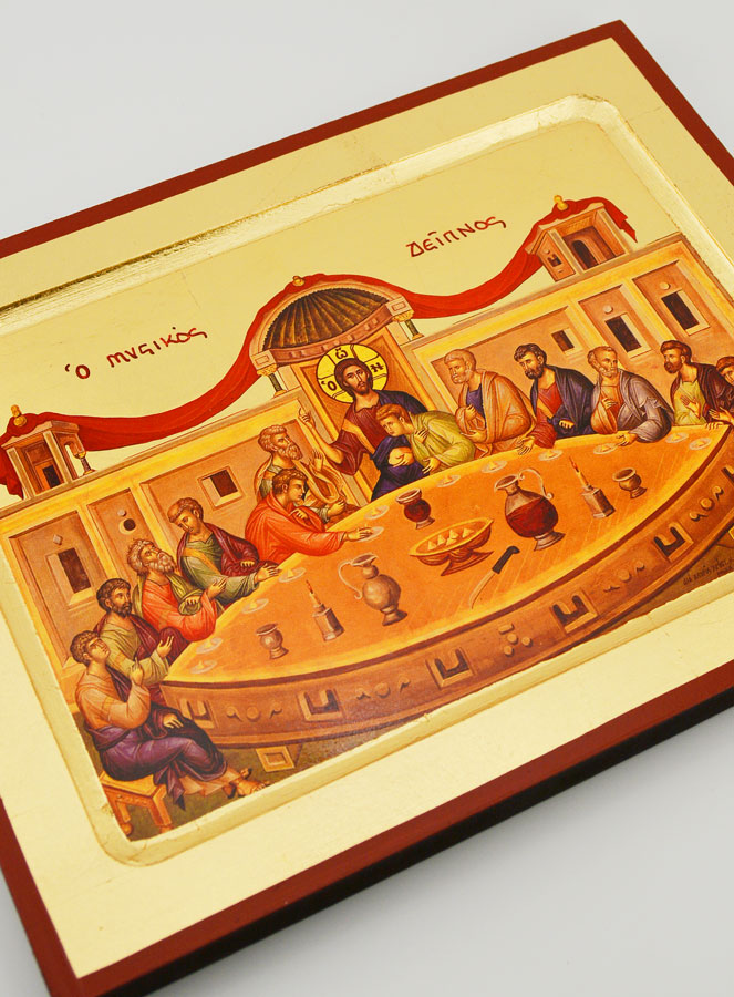 Icono Bizantino Santa Cena - 22 cm (pic 3)