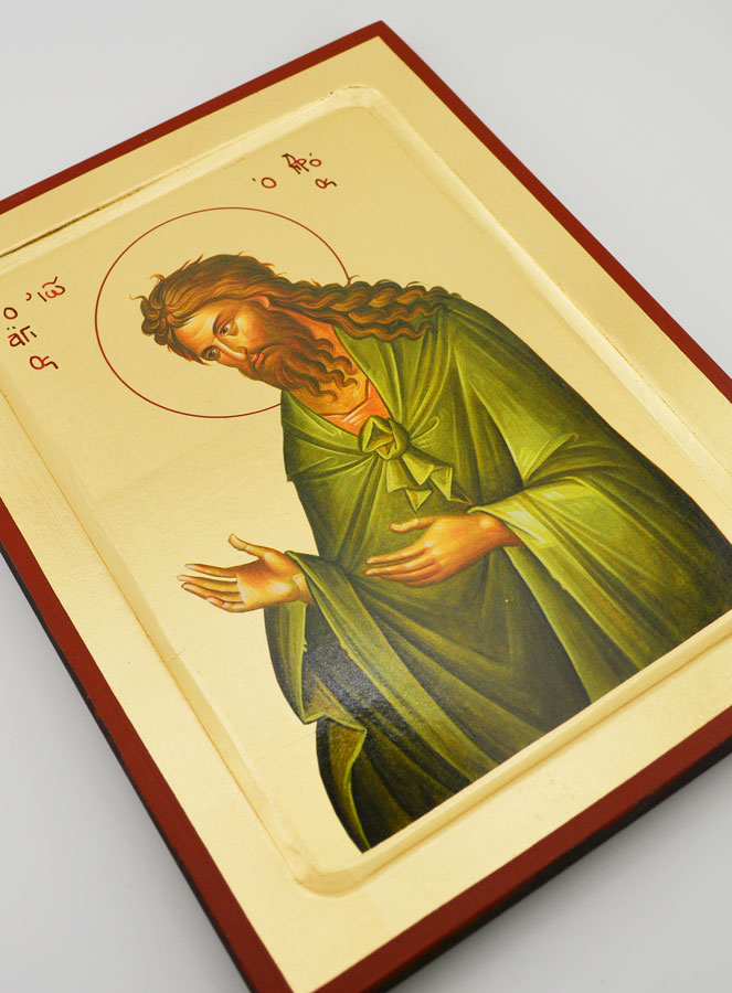 Icono Bizantino San Juan Bautista - 22 cm (pic 3)