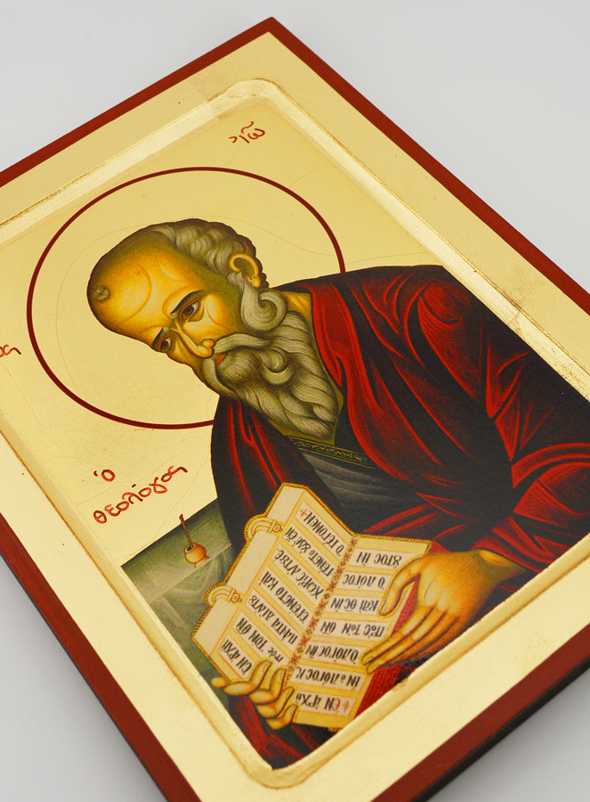 Icono Bizantino San Juan Apóstol - 22 cm (pic 3)