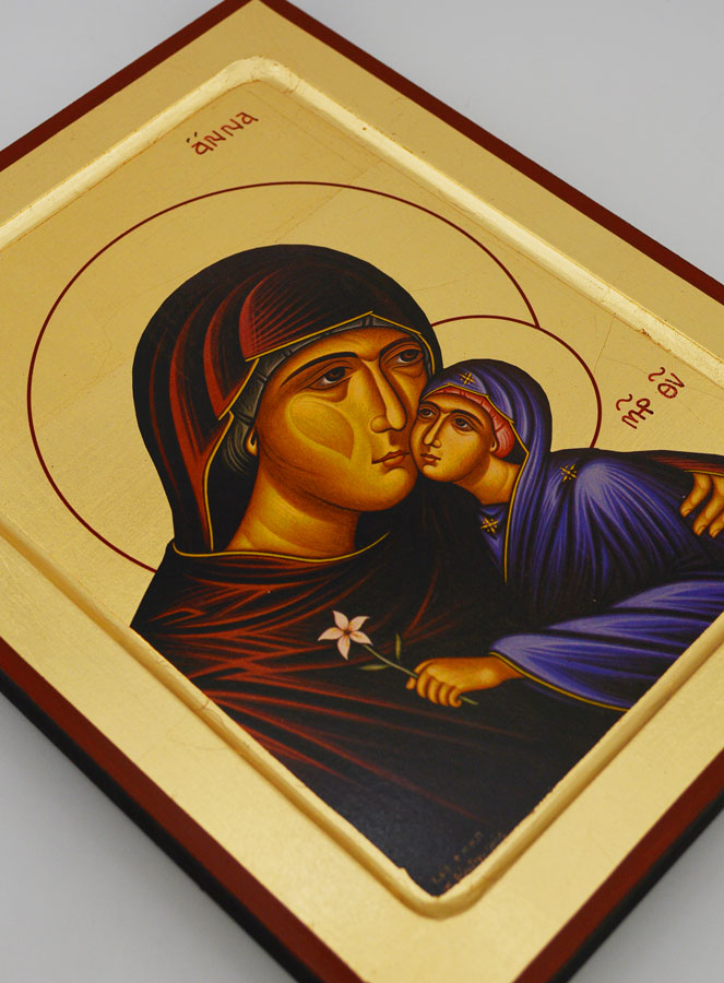 Icono Bizantino Santa Ana - 22 cm (pic 3)