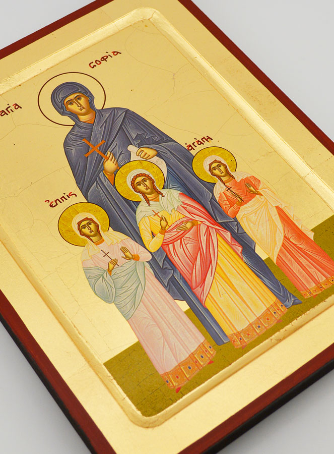 Icono Bizantino Santa Sofía  - 22 cm (pic 3)