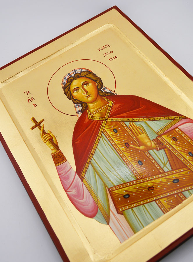 Icono Bizantino Santa Calíope  - 30 cm (pic 3)