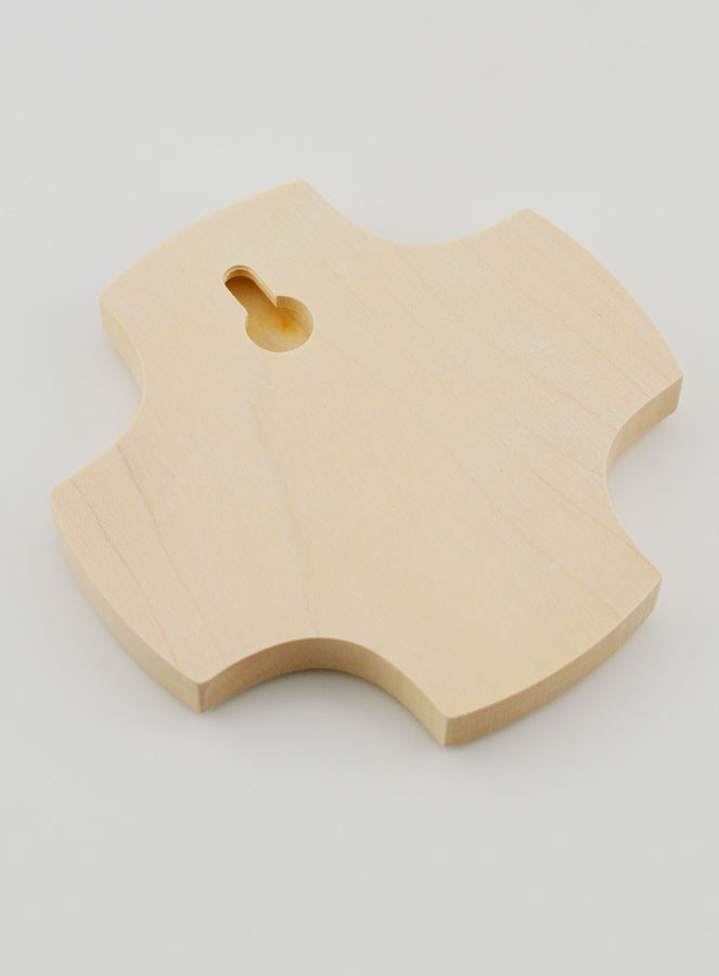 Cruz Infantil de Madera de Arce -  Pez  Cristiano Ichtus (pic 4)