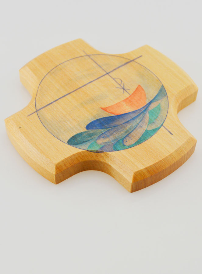 Cruz Infantil de Madera de Arce - La Pesca Milagrosa (pic 3)