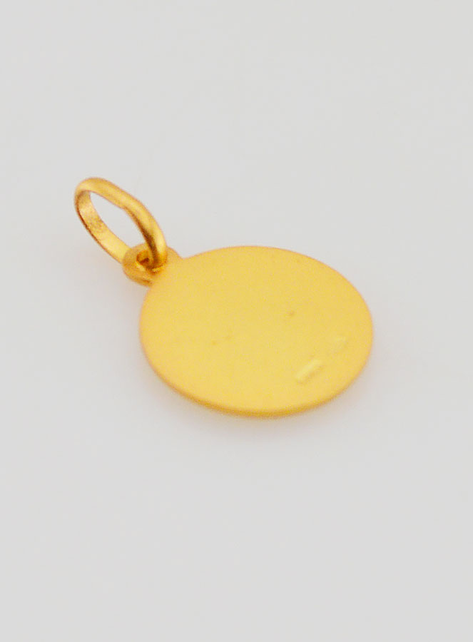 Medalla San José Chapada en Oro  - 12 mm (pic 4)