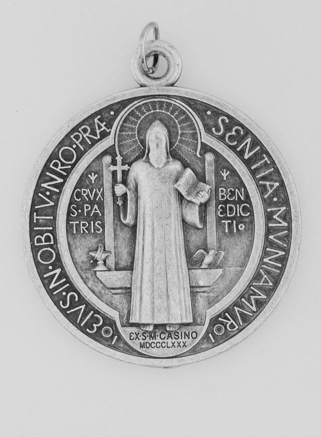 Medalla de San Benito de Metal - 3.6 cm (pic 3)