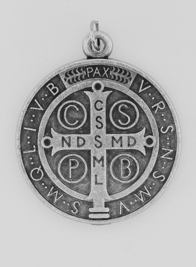 Medalla de San Benito de Metal - 3.6 cm (pic 4)