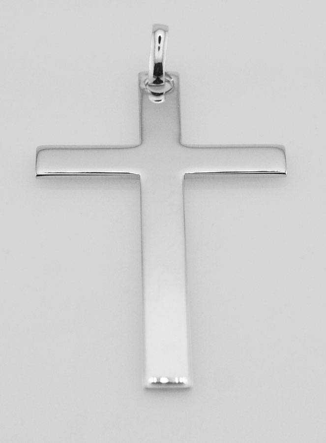Colgante Cruz Grande de Plata 925 - 50 mm (pic 2)