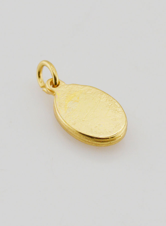 Medalha Santo António de Pádua Dourada - 14 mm (pic 4)