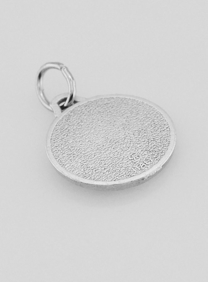 Medalha São Cristóvão em Metal Prateado - 16 mm (pic 4)