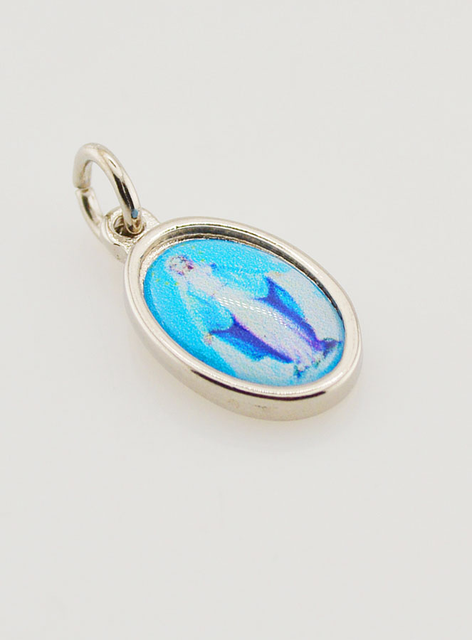 Medalla Virgen Milagrosa Medalla Milagrosa Plateada - 14 mm (pic 3)