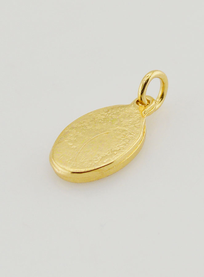 Medalla del Niño Jesús de Praga Dorado - 15 mm (pic 4)