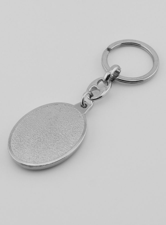 Porta-Chaves de São Cristóvão Prateado - 40 mm (pic 4)