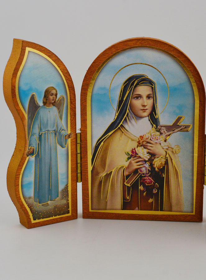 Icono Tríptico Santa Teresa de Lisieux - 12 cm (pic 4)