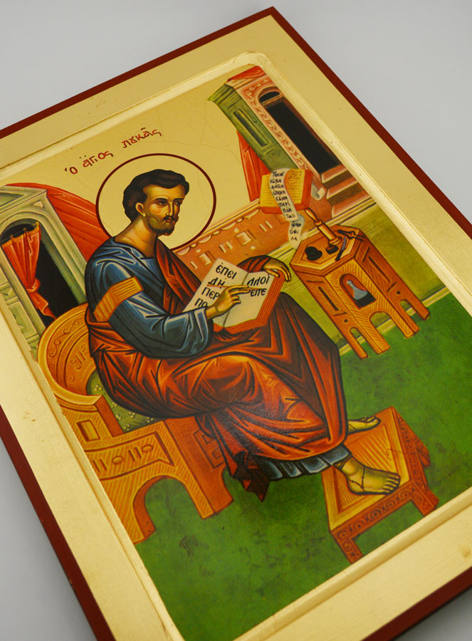 Ícone Bizantino São Lucas o evangelista – 30 cm (pic 3)