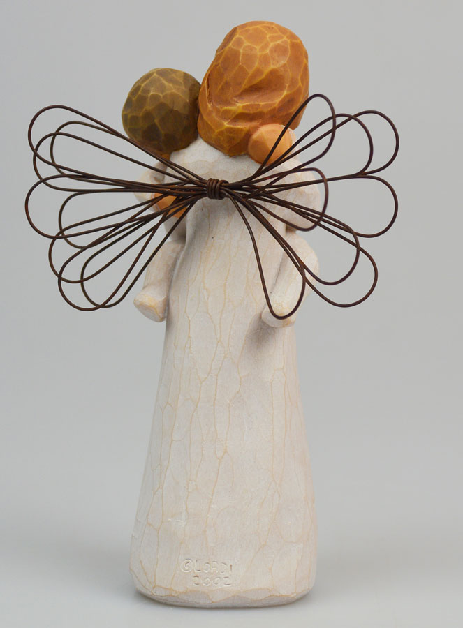 Ángel Willow Tree -  Abrazo del Ángel de la Guarda (Angel's Embrace) - 14 cm, (pic 4)