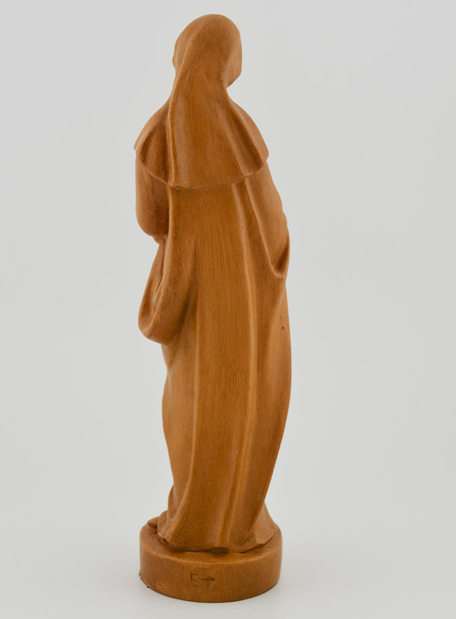 Estátua Virgem Maria com o Menino Jesus – Renascimento – Tom de Madeira – 16 cm (pic 4)