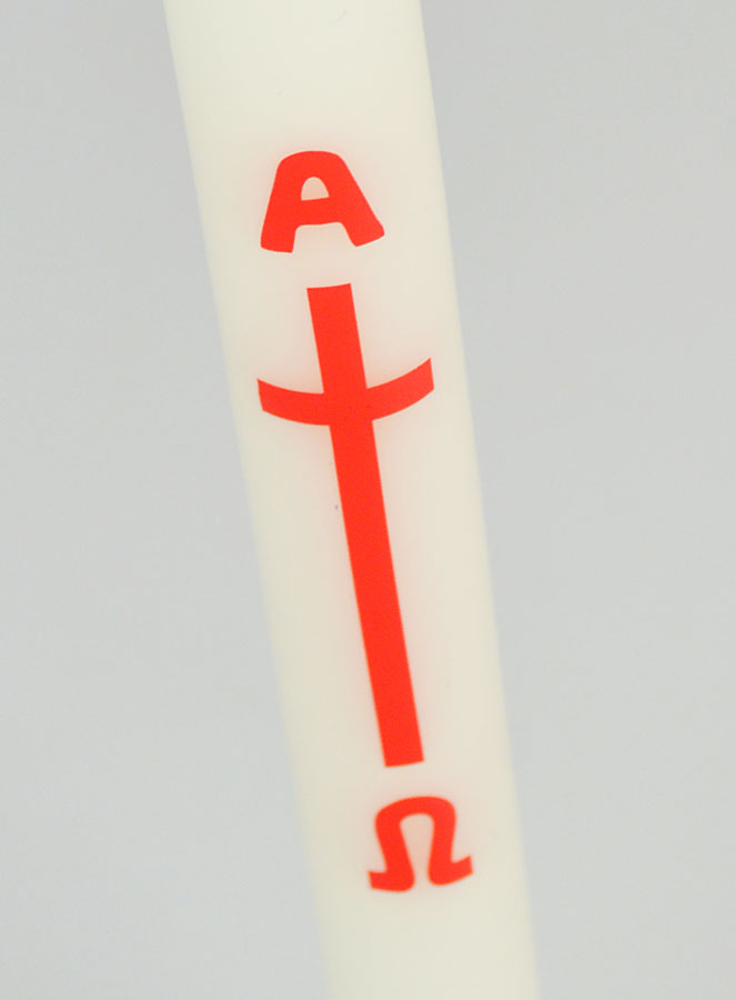 Vela Cirio de Bautizo - Alfa Omega - 30 cm (pic 4)