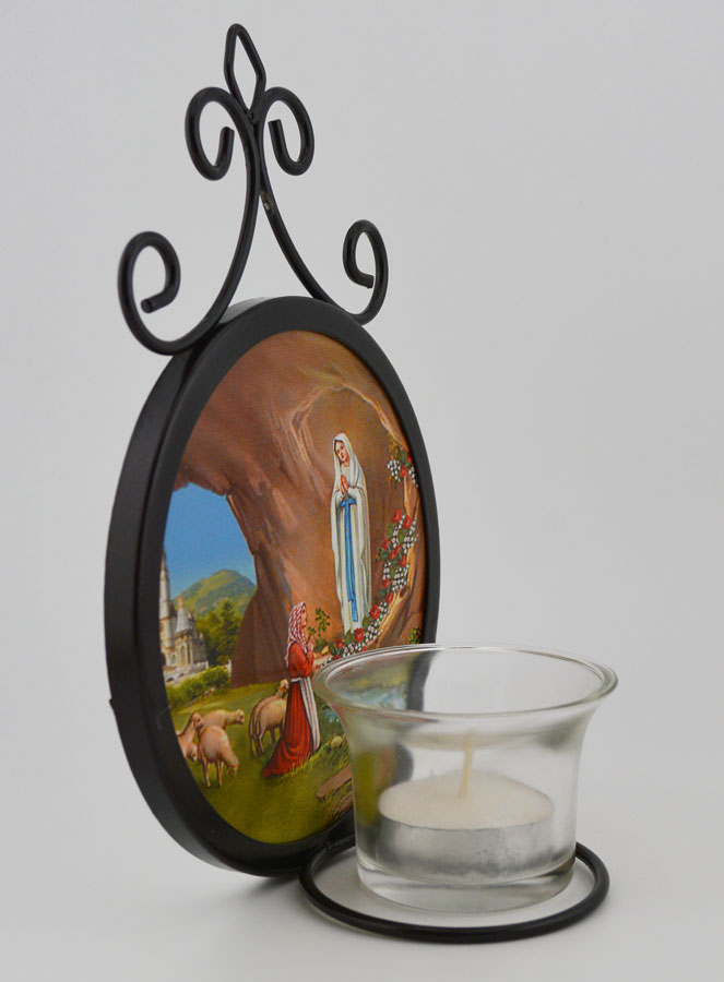 Palmatoria Icono Nuestra Señora de Lourdes y Basílica- 18 cm (pic 3)