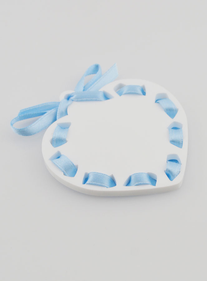 Icono Ángel de la Guarda Azul - Regalo de Bautizo Niño - 7 cm, (pic 4)