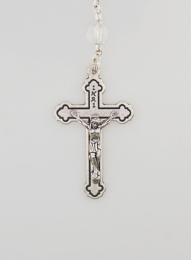 Rosario de Via Crucis de perlas de Cristal - 70 cm (pic 4)