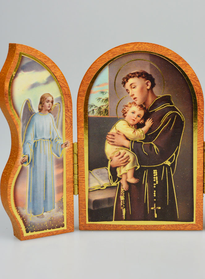 Icono Tríptico San Antonio de Pádua - 12 cm (pic 4)