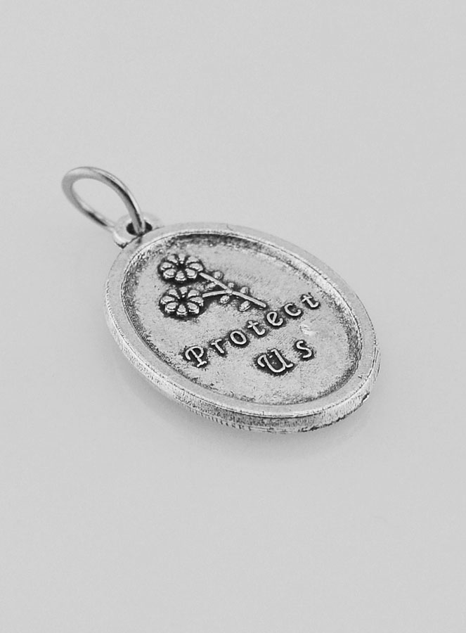 Medalha Religiosa de São Cristóvão Prateada – 20 mm (pic 4)