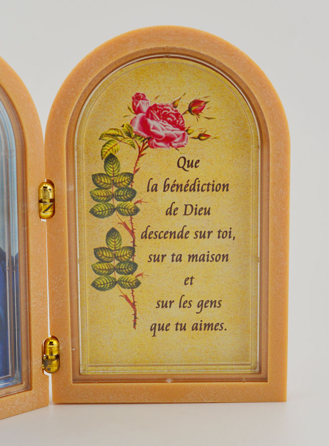 Ícone Díptico Sagrado Coração de Jesus + Oração de Bênção (pic 3)