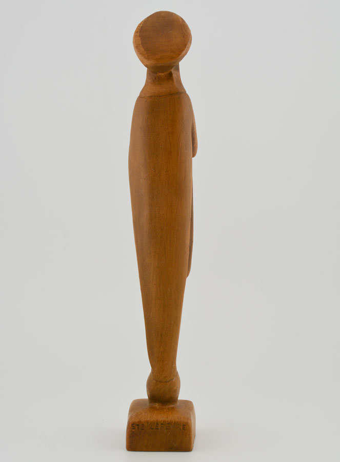 Estátua Nossa Senhora da Oração – Tom de Madeira – 24 cm (pic 4)