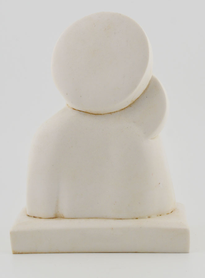 Estátua Virgem com o Menino Jesus - Tom Marfim - 15 cm (pic 4)