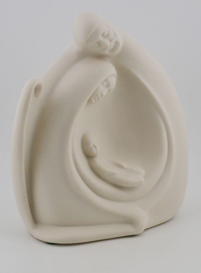 Estatuilla Moderna de la Sagrada Familia - Porcelana - 14 cm (pic 3)