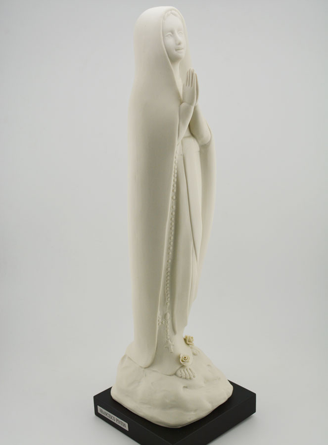 Estátua Nossa Senhora de Lourdes Moderna e Artesanal – 35 cm (pic 3)