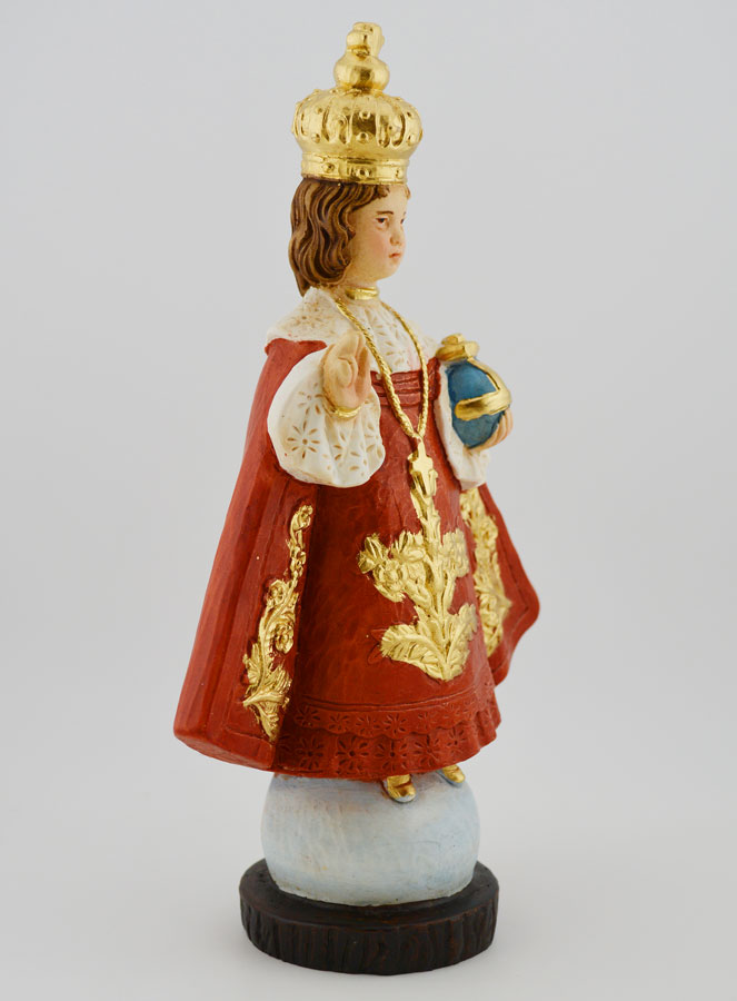 Estatuilla del Niño Jesús de Praga Pintada a Mano - 20 cm (pic 4)