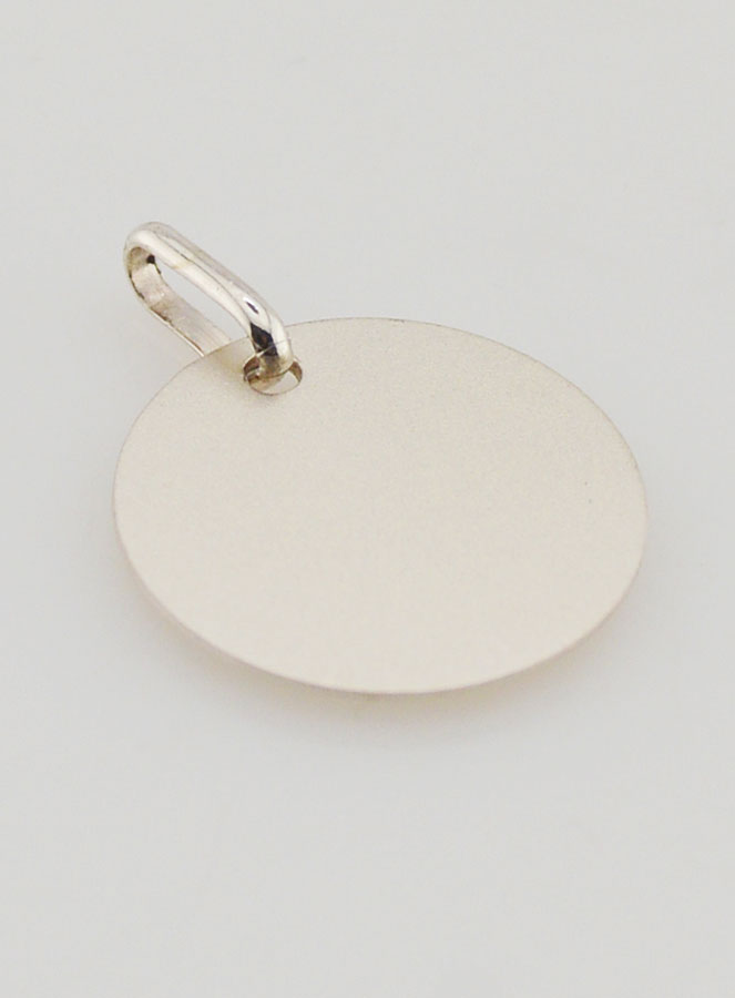 Medalla Perfil Virgen María - Plata y Oro - 17mm (pic 4)