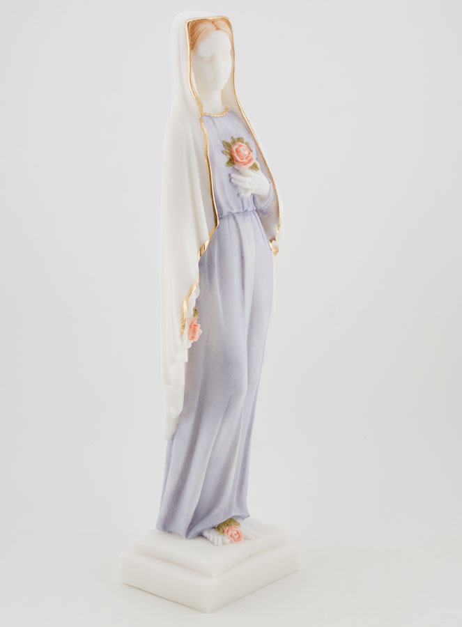 Estatuilla Santa Virgen María de las Rosas Pintada a Mano - 25 cm (pic 3)
