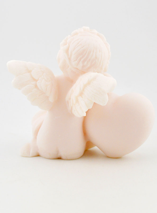 Estatuilla Ángel de la Guarda Protector Corazón Dormido de Alabastro - 9 cm (pic 3)