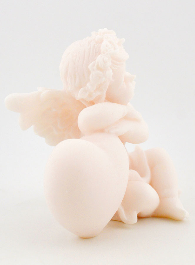 Estatuilla Ángel de la Guarda Protector Corazón Dormido de Alabastro - 9 cm (pic 4)
