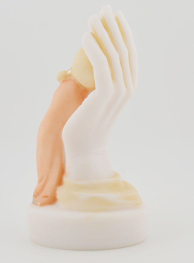 Estatuilla Mano de Dios Protectora - Pintada a Mano - Modelo Niña (pic 4)