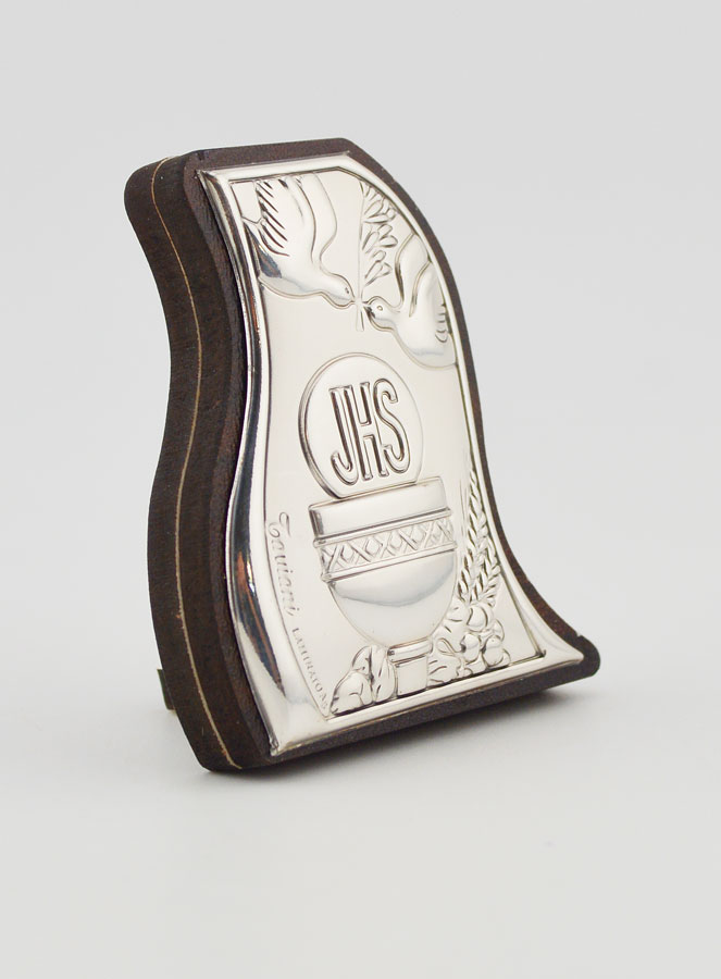 Icono del Cristo en la Eucaristía de Plata y Madera - Primera Comunión (pic 3)