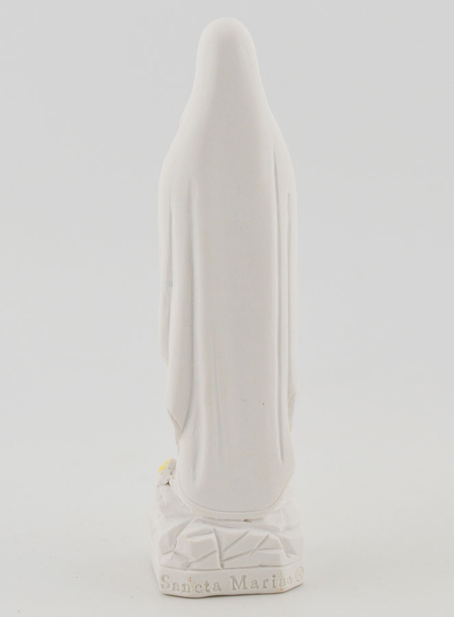 Estátua Virgem Maria de Lourdes com Terço Dourado - 10 cm (pic 4)