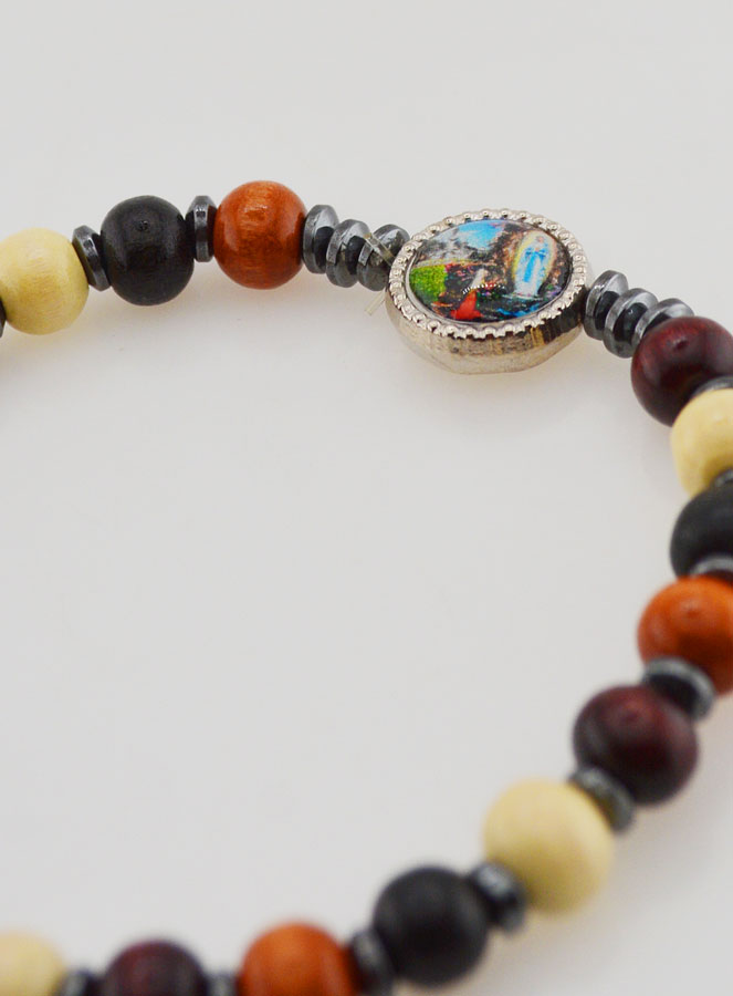Pulseira de Lourdes em elástico – Medalha de Lourdes (pic 3)
