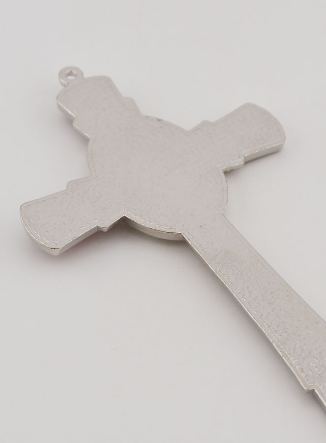 Cruz de Lourdes Rojo 10 cm - Medalla de las Apariciones (pic 4)